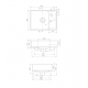 Επικαθήμενος Νιπτήρας Πορσελάνης 40x30cm Cerastyle Sharp 044200-u Λευκό
